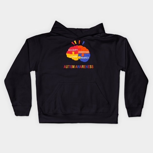 Autism Awareness Day 2020 Kids Hoodie by Hunter_c4 "Click here to uncover more designs"